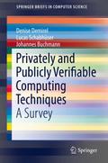 Privately and Publicly Verifiable Computing Techni