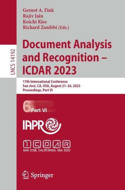 Document Analysis and Recognition - ICDAR 2023