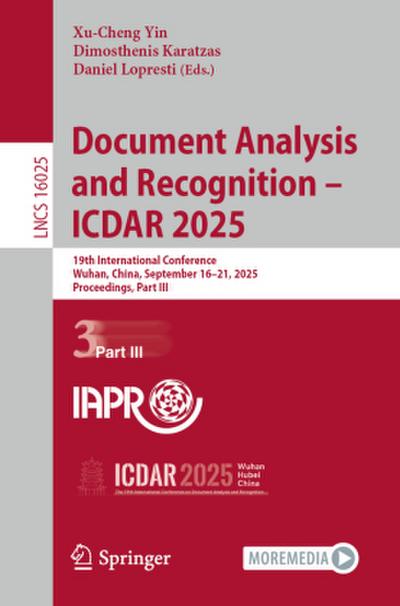 Document Analysis and Recognition - ICDAR 2025