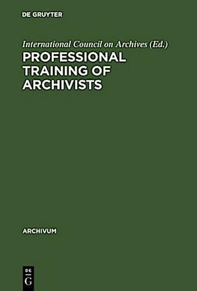 Professional training of archivists