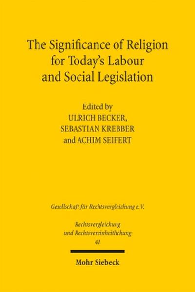 The Significance of Religion for Today’s Labour and Social Legislation