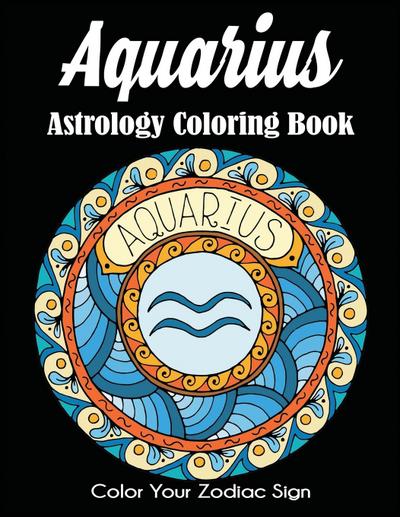 Aquarius Astrology Coloring Book