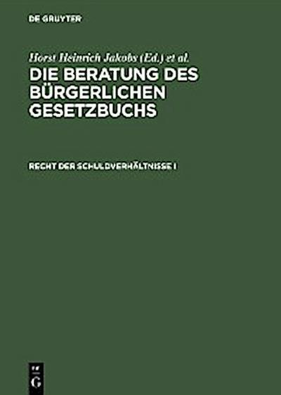 Recht der Schuldverhältnisse I