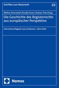 Die Geschichte des Registerrechts aus europäischer Perspektive