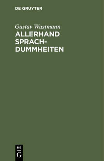 Allerhand Sprachdummheiten