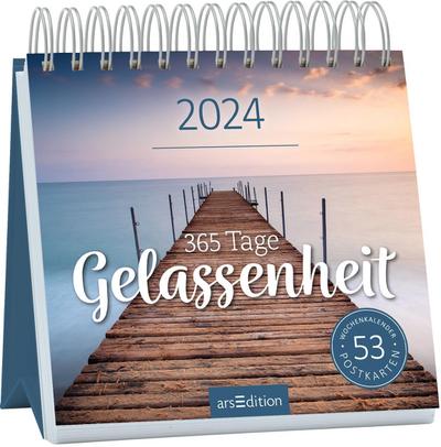 Postkartenkalender 365 Tage Gelassenheit 2024
