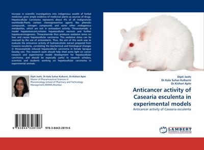 Anticancer activity of Casearia esculenta in experimental models