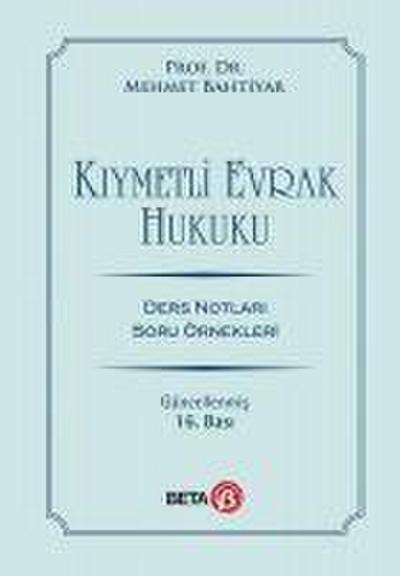 Kiymetli Evrak Hukuku Ders Notlari