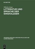 Litteratur und Sprache der Singhalesen