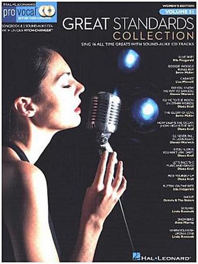 Pro Vocal Women’s Edition - Great Standards Collection, w. 2 Audio-CDs