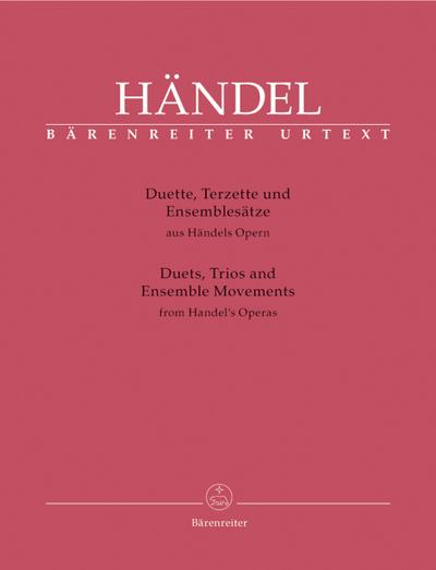 Duette, Terzette und Ensembelsätze aus Händels Opern, Klavierauszug