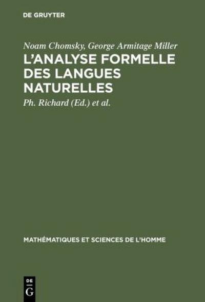 L’analyse formelle des langues naturelles
