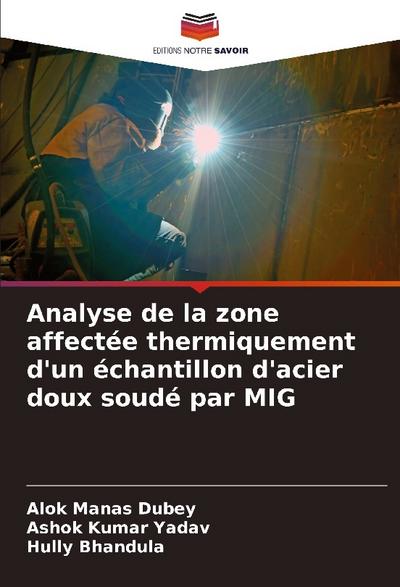 Analyse de la zone affectée thermiquement d’un échantillon d’acier doux soudé par MIG