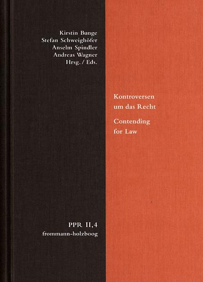 Politische Philosophie und Rechtstheorie des Mittelalters und der Neuzeit (PPR) Kontroversen um das Recht. Contending for Law