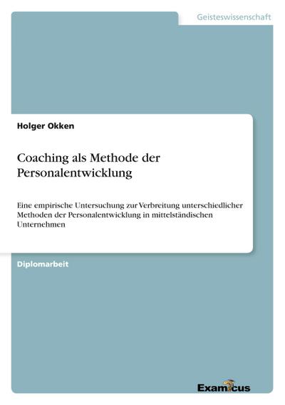 Coaching als Methode der Personalentwicklung