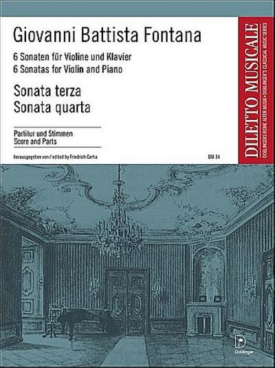 6 Sonaten Band 2 (Nr.3-4)für Violine und Bc
