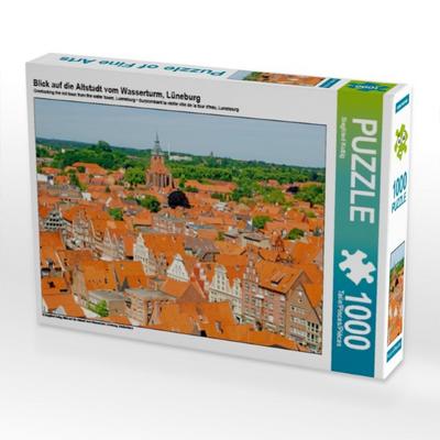 Blick auf die Altstadt vom Wasserturm, Lüneburg (Puzzle)