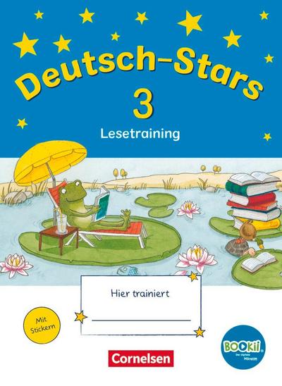 Deutsch-Stars - BOOKii-Ausgabe - 3. Schuljahr. Lesetraining - Übungsheft mit Lösungen