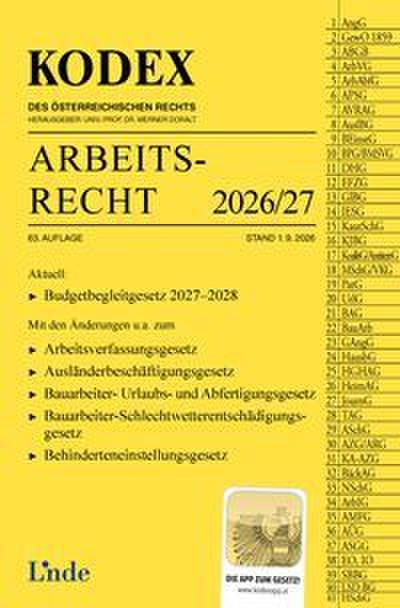 KODEX Arbeitsrecht 2026/27