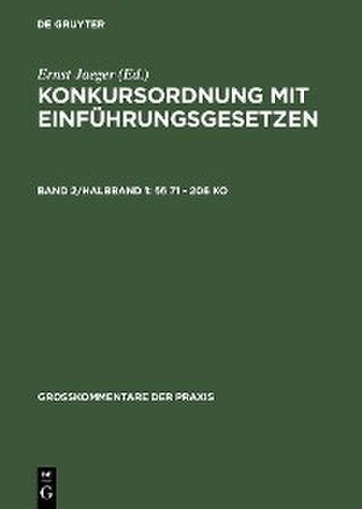 §§ 71 - 206 KO