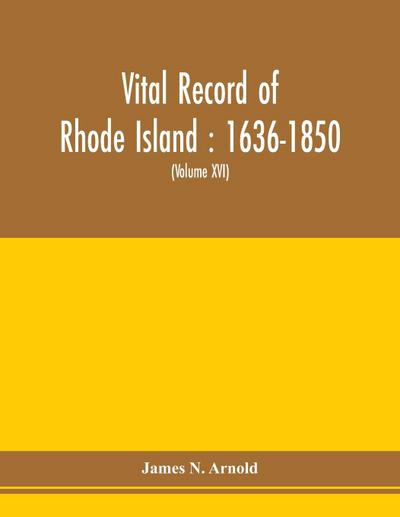 Vital record of Rhode Island