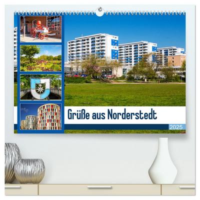 Grüße aus Norderstedt (hochwertiger Premium Wandkalender 2025 DIN A2 quer), Kunstdruck in Hochglanz
