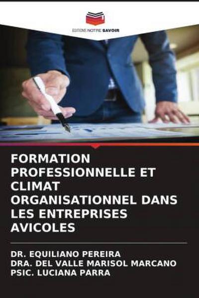FORMATION PROFESSIONNELLE ET CLIMAT ORGANISATIONNEL DANS LES ENTREPRISES AVICOLES