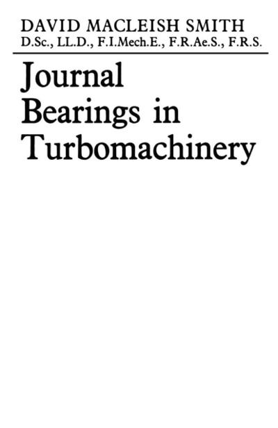 Journal Bearings in Turbomachinery