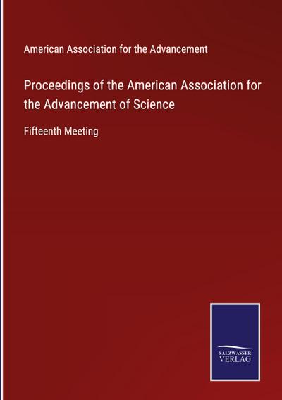 Proceedings of the American Association for the Advancement of Science