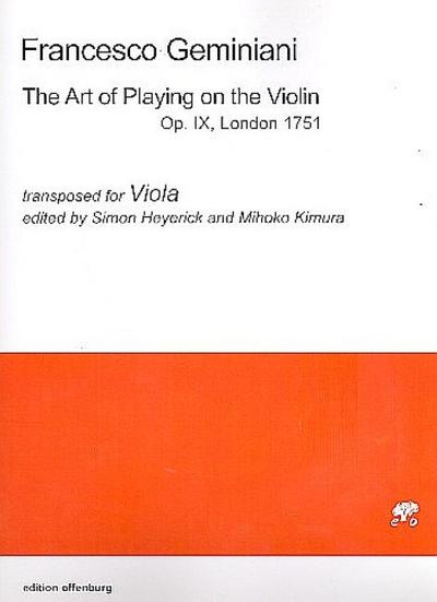 The Art of Playing on the Violinfor viola
