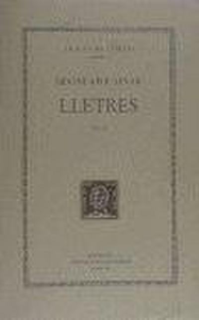 Lletres, vol. II (llibres IV-VI)
