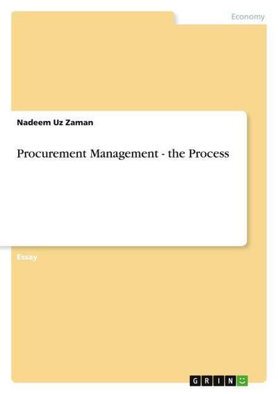 Procurement Management - the Process