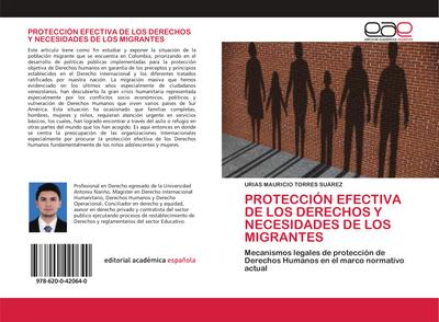 PROTECCIÓN EFECTIVA DE LOS DERECHOS Y NECESIDADES DE LOS MIGRANTES