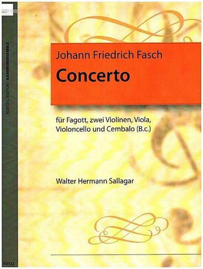 Concerto C-Durfür Fagott, 2 Violinen, Viola, Violoncello und Cembalo (Bc)