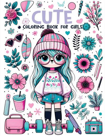 Cute Coloring Book For Girls