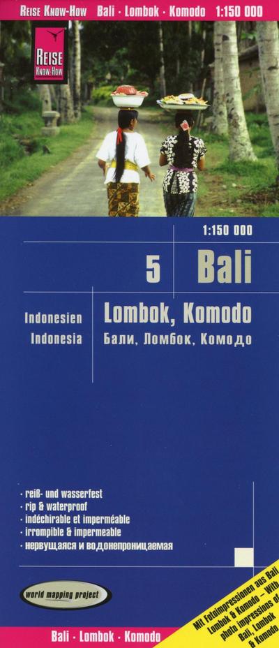 Reise Know-How Landkarte Bali, Lombok, Komodo (1:150.000) - Indonesien 5