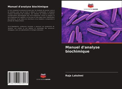 Manuel d’analyse biochimique