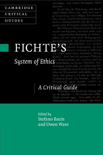 Fichte’s System of Ethics