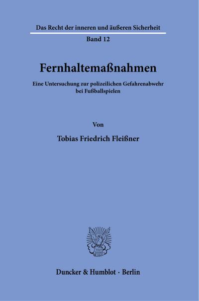 Fernhaltemaßnahmen.