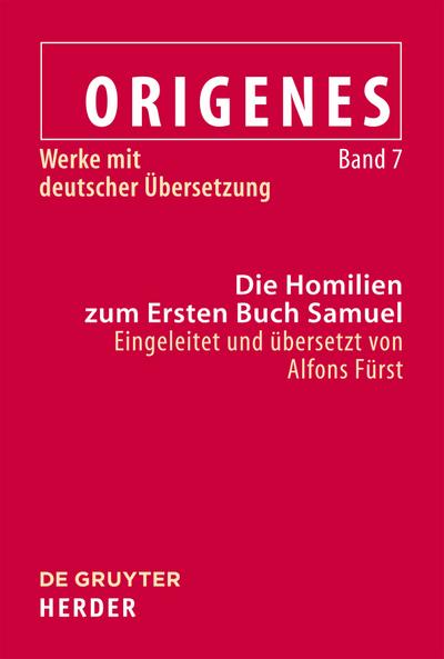 Die Homilien zum Ersten Buch Samuel