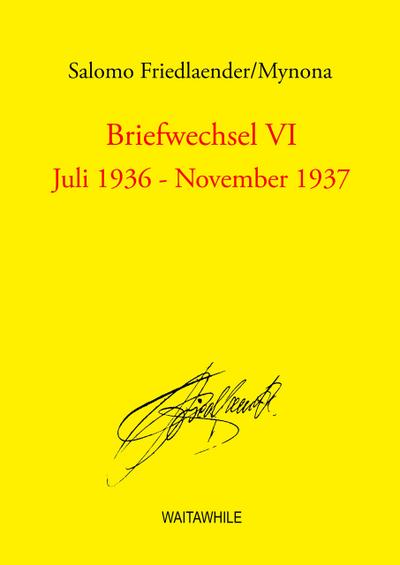Briefwechsel VI