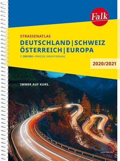 Falk Straßenatlas Deutschland, Schweiz, Österreich, Europa 2020/2021