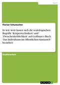 In wie weit lassen sich die soziologischen Begriff