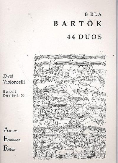 44 Duos Band 1 (Nr.1-30)für 2 Violoncelli