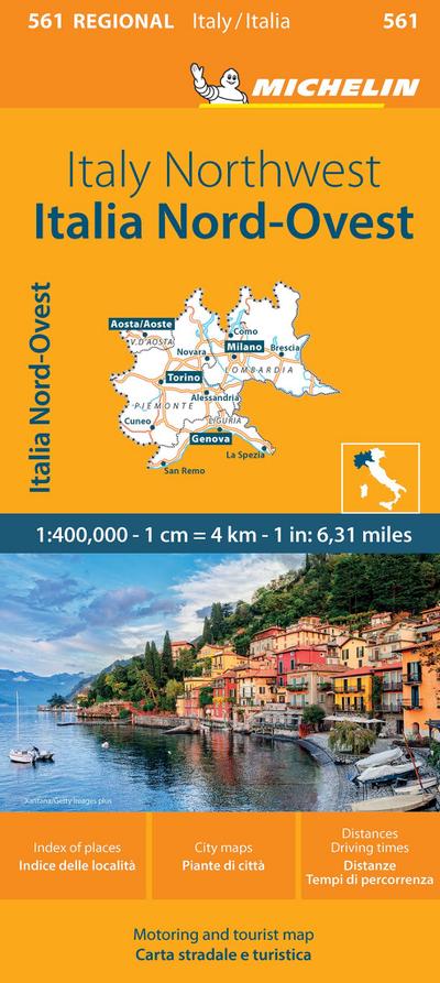 Michelin Map Italy: Northwest Map 561 - Michelin
