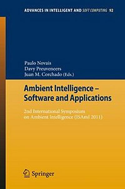 Ambient Intelligence - Software and Applications