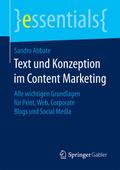 Text und Konzeption im Content Marketing