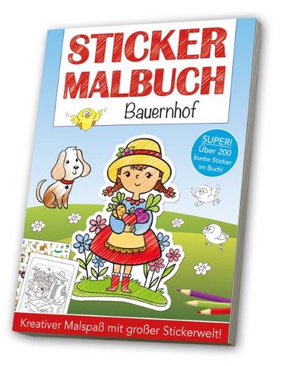 Sticker-Malbuch - Bauernhof