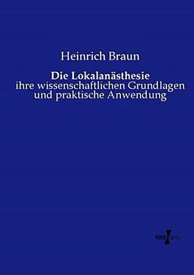 Die Lokalanästhesie