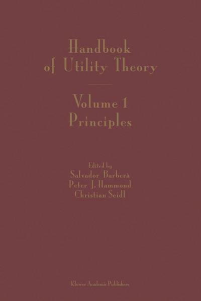 Handbook of Utility Theory